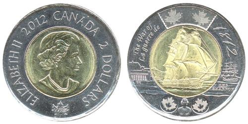 2 Dollar Canada Laiton Elizabeth II (1926-2022)