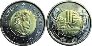 2 Dollar Kanada Messing Elizabeth II (1926-2022)
