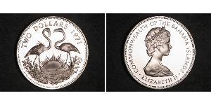 2 Dollar Bahamas (1973 - ) Silber Elizabeth II (1926-2022)
