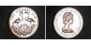 2 Dollar Bahamas (1973 - ) Silber Elizabeth II (1926-2022)