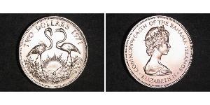 2 Dollar Bahamas (1973 - ) Silber Elizabeth II (1926-2022)
