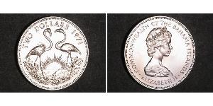 2 Dollar Bahamas (1973 - ) Silber Elizabeth II (1926-2022)