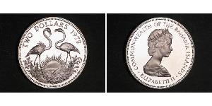 2 Dollar Bahamas (1973 - ) Silber Elizabeth II (1926-2022)