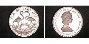 2 Dollar Bahamas (1973 - ) Silber Elizabeth II (1926-2022)