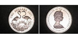2 Dollar Bahamas (1973 - ) Silber Elizabeth II (1926-2022)