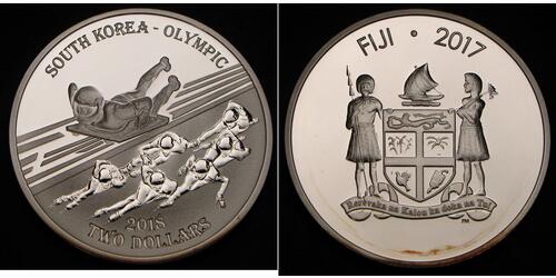2 Dollar Fiji (1970 - ) Silber 