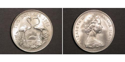 2 Dollar Bahamas Silver Elizabeth II (1926-2022)