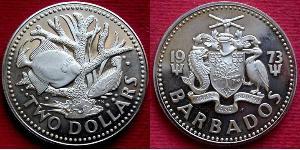 2 Dollar 巴巴多斯  