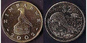 2 Dollar 辛巴威  