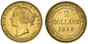 2 Dollar 加拿大 金 维多利亚 (英国君主)
