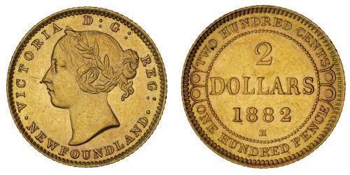 2 Dollar 加拿大 金 维多利亚 (英国君主)