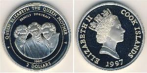 2 Dollar Cook Islands (1965 - ) 銀 