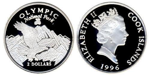 2 Dollar Cook Islands (1965 - ) 銀 