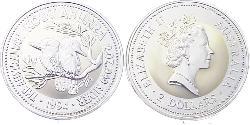 2 Dollar 澳大利亚 銀 伊丽莎白二世 (1926-2022)