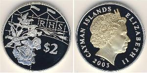2 Dollar 開曼群島 (1670 - ) 銀 