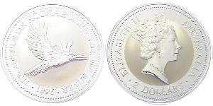 2 Dollaro Australia (1939 - ) Argento Elisabetta II (1926-2022)