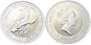 2 Dollaro Australia (1939 - ) Argento Elisabetta II (1926-2022)
