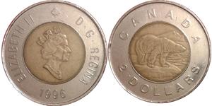 2 Dollaro Canada Nichel Elisabetta II (1926-2022)