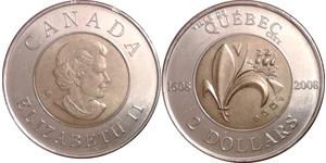 2 Dollaro Canada Nichel Elisabetta II (1926-2022)