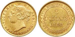 2 Dollaro Regno Unito di Gran Bretagna e Irlanda (1801-1922) Oro Vittoria (1819 - 1901)