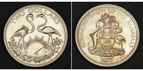 2 Dollaro Bahamas (1973 - ) Rame/Nichel 