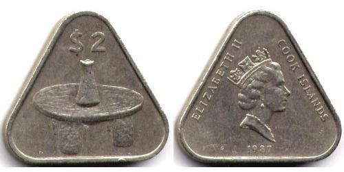 2 Dollaro Cook Islands (1965 - )  Elisabetta II (1926-2022)