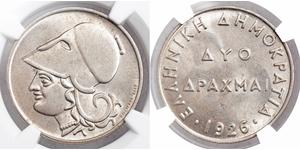 2 Drachma 希腊  