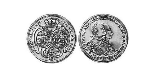 2 Ducat Imperial City of Augsburg (1276 - 1803) Gold Maria Eleonora of Brandenburg (1599 – 1655) / Gustavus Adolphus of Sweden (1594 – 1632)