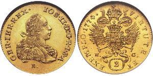 2 Ducat Principality of Transylvania (1571-1711) / Heiliges Römisches Reich (962-1806) Gold Joseph II, Holy Roman Emperor  (1741 - 1790)