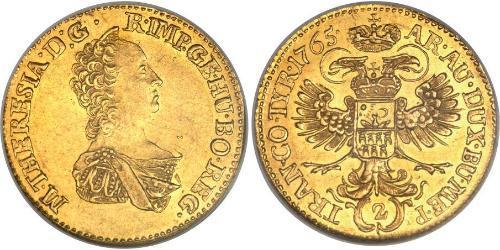 2 Ducat Principality of Transylvania (1571-1711) / Holy Roman Empire (962-1806) Gold Maria Theresa of Austria (1717 - 1780)