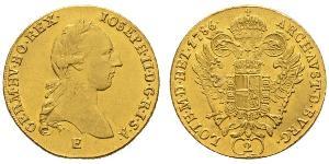 2 Ducat Saint-Empire romain germanique (962-1806) Or Joseph II, Holy Roman Emperor  (1741 - 1790)
