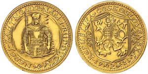 2 Ducat Tchécoslovaquie  (1918-1992) Or 