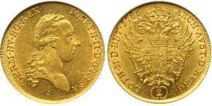 2 Ducat Monarchia asburgica (1526-1804) Oro Joseph II, Holy Roman Emperor  (1741 - 1790)