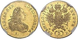 2 Ducat Principato di Transilvania (1571-1711) / Sacro Romano Impero (962-1806) Oro Joseph II, Holy Roman Emperor  (1741 - 1790)