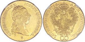 2 Ducat Sacro Imperio Romano (962-1806) Oro Joseph II, Holy Roman Emperor  (1741 - 1790)
