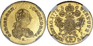 2 Ducat Sacro Romano Impero (962-1806) Oro Joseph II, Holy Roman Emperor  (1741 - 1790)