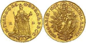 2 Ducat 匈牙利王国 金 玛丽亚·特蕾西亚 (1717 - 1780)