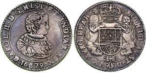 2 Ducaton Provincias Unidas de los Países Bajos (1581 - 1795) Plata Carlos II (1630-1685)