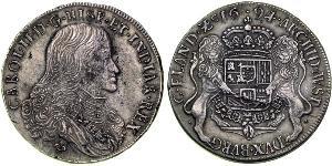 2 Ducaton Republik der Sieben Vereinigten Provinzen (1581 - 1795) Silber Karl II. von Spanien (1661-1700)