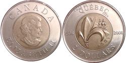 2 Dólar Canadá Níquel Isabel II (1926-2022)
