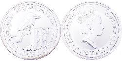 2 Dólar Australia (1939 - ) Plata Isabel II (1926-2022)