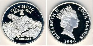 2 Dólar Cook Islands (1965 - ) Plata 