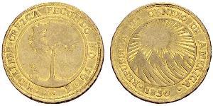 2 Escudo Costa Rica (1821 - ) / Federal Republic of Central America (1823 - 1838) Gold 