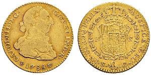 2 Escudo Peru Gold Charles III of Spain (1716 -1788)