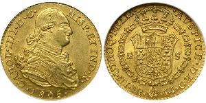 2 Escudo Vizekönigreich Neugranada (1717 - 1819) Gold Karl IV (1748-1819)