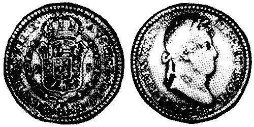 2 Escudo Vizekönigreich Neuspanien (1519 - 1821) Gold Ferdinand VII. von Spanien (1784-1833)