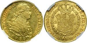 2 Escudo Empire espagnol (1700 - 1808) Or Charles IV d