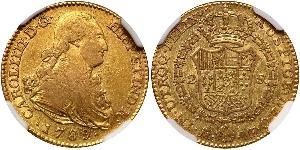 2 Escudo Empire espagnol (1700 - 1808) Or Charles IV d
