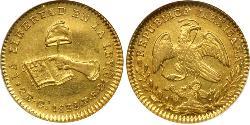 2 Escudo First Mexican Republic (1824–1835) Or 