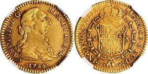2 Escudo Nouvelle-Espagne (1519 - 1821) Or Charles III d